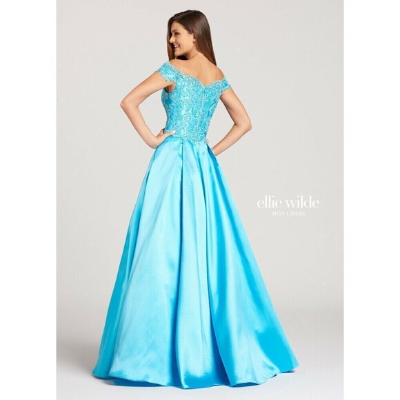 Ellie Wilde Grad Prom Dress EW118152 Hot Pink - Picture 2 of 9